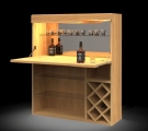OS ELEN barová skříňka s vinotékou - masiv
