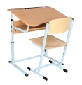 SET jednomístný Student PO stavitelný naklápěcí +židle DENI