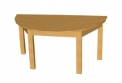 Stůl půlkruh 120x60cm A výprodej