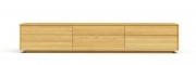 komoda LINE S44-240-2Z/2Z/2Z na soklu celodřevěná