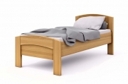 postel MICHAELA PLUS 90x200 s oblým čelem buk