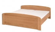 postel PAVLA vysoká 160x200 s oblým čelem buk