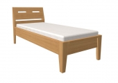 postel RÁCHEL 100x200 s plným čelem buk