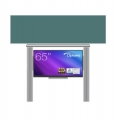 sestava pro LCD 65" na pylonech 290 s přední tabulí ŠKOL K 300x100