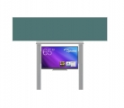 sestava pro LCD 65" na pylonech 290 s přední tabulí ŠKOL K 400x100