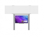 sestava pro LCD 65" na pylonech 290 s přední tabulí TRIPTYCH K 200x100 ZBBBZ
