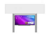 sestava pro LCD 75" na pylonech 290 s přední tabulí MAN K 350x100