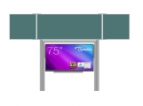 sestava pro LCD 75" na pylonech 290 s přední tabulí TRIPTYCH K 240x100 BZZZB