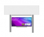sestava pro LCD 86" na pylonech 320 s přední tabulí MAN K 350x120