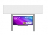 sestava pro LCD 86" na pylonech 320 s přední tabulí MAN K 400x120