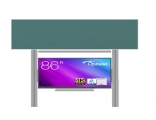 sestava pro LCD 86" na pylonech 320 s přední tabulí ŠKOL K 350x120